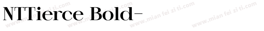 NTTierce Bold字体转换